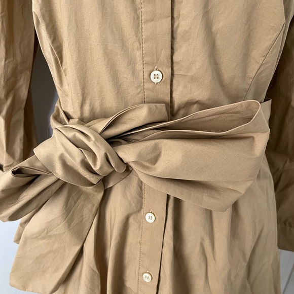 J. Crew || Khaki Button Down Midi Dress - Picture 10 of 12